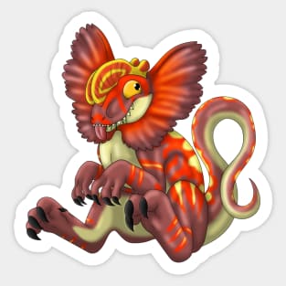 Dilophosaurus: Crimson Sticker